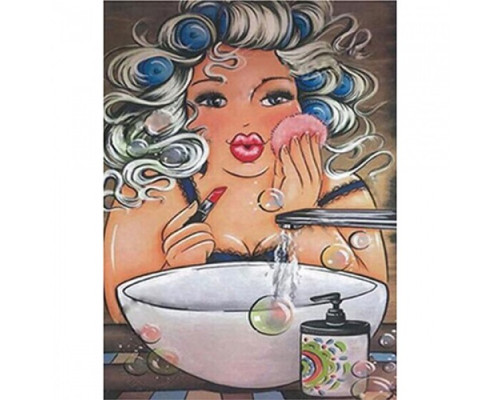 Алмазная мозаика "Красотка", 30*40 без подрамника SANTI 954044