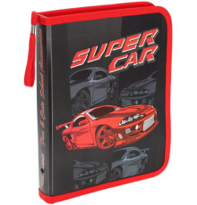 Mapa p/u caiete pe fermoar "Super Car" 30*190*250 mm, PP, 5630C CLASS