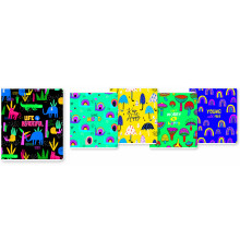 Caiet 24 file linie, Genius Soft touch+fluor."Happy vibes" 024-2980L (25/200)