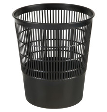 60018 Coș de gunoi, plastic, 18 l, plasă, negru STAMM KР01
