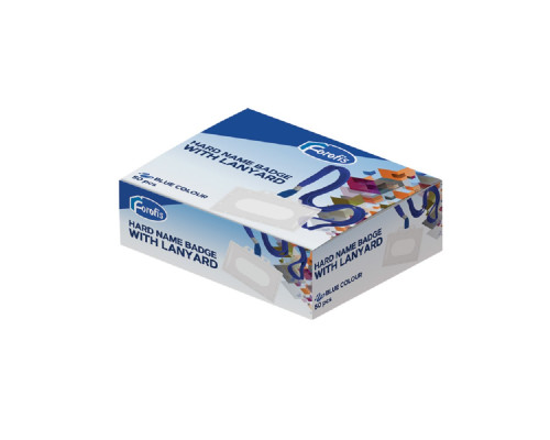 Ecuson 55x90mm orizontal, cu panglică albastră 42cm FOROFIS 91639 (50/500)