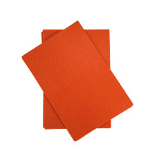 Fetru dur, 20*30 cm, 20 coli, 1 mm, orange 7725 (100)