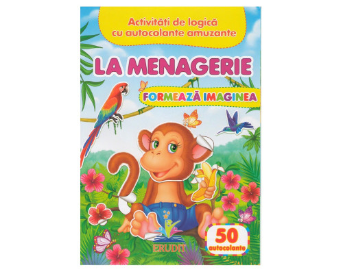 Formeaza imaginea. La zoo. 50 autocolante N*6494 Formeaza imaginea. La zoo. 50 autocolante N*6494