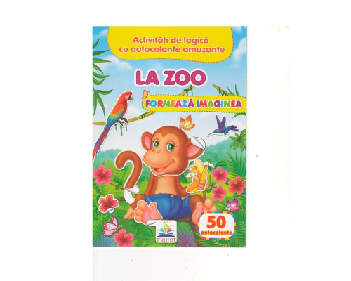 Formeaza imaginea. La zoo. 50 autocolante N*6494 Formeaza imaginea. La zoo. 50 autocolante N*6494