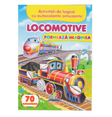 Formeaza imaginea. Locomotive. 70 autocolante N*6449