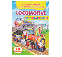 Formeaza imaginea. Locomotive. 70 autocolante N*6449