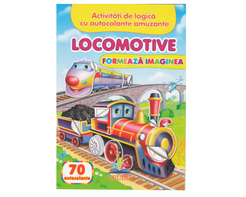 Formeaza imaginea. Locomotive. 70 autocolante N*6449