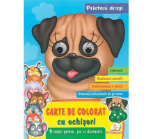 73772 Carte de colorat cu ochisori. Prieteni dragi. +9 masti N*2373