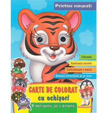 Carte de colorat cu ochisori. Prieteni minunati. +9 masti N*2465