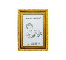 Rama foto A6 10*15 cu suport aur cu ornament 25-01-04 CM*0290