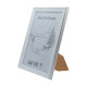 Rama foto A4 cu suport alba cu ornament argintiu 25-01-02 CM*0498