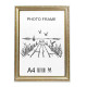 Rama foto A4 cu suport aur deschis cu ornament 25-01-03 CM*0511