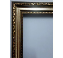 Фоторамка A5 15*20 c ножкой-подставкой светлое золото с узором 25-01-03 CM*0870