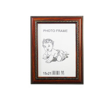 Фоторамка A5 c ножкой-подставкой коричневая c золотым узором 29-01-02 CM*0931