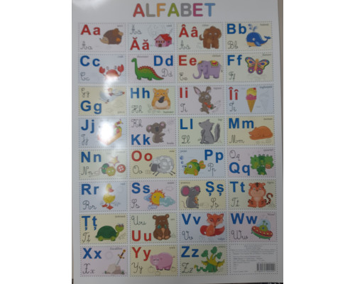 Poster Alfabet (p/u decupare) 69*48cm 111073 C*0104 (100)