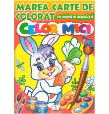 73777 Marea carte de colorat cu guasa si acuareala. CELOR MICI. N*4865