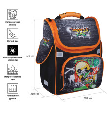 Ghiozdan 1sectii 37*28*21сm, ArtSpace Junior "Street art"Uni_17670