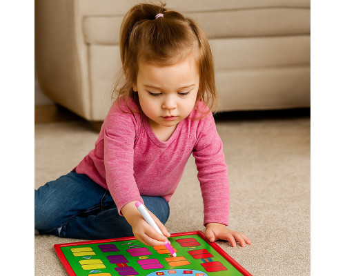 Tabla magnetica (308*207) ceas+marker (dubla) (28)