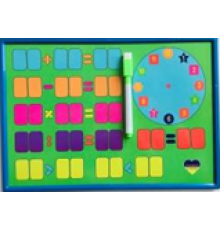 Tabla magnetica (308*207) ceas+marker (dubla) (28)