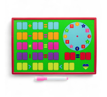 Tabla magnetica (308*207) ceas+marker (dubla) (28)