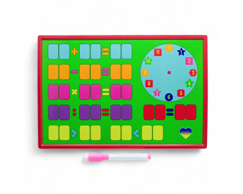 Tabla magnetica (308*207) ceas+marker (dubla) (28)