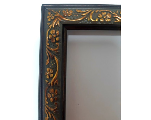 Rama foto A6 cu suport gri inchis cu ornament bronz R388 A*938 CM*1389