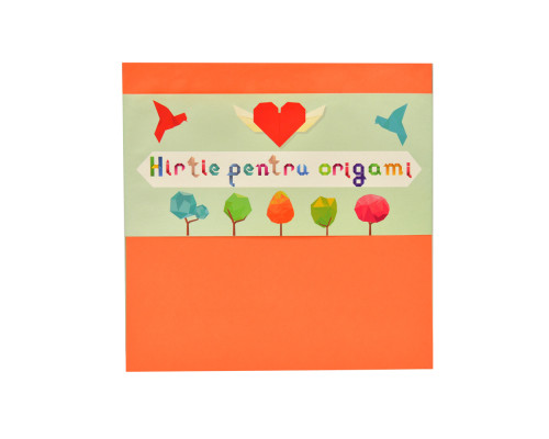 Hartie colorata pe ambele parti, A4, 12 file, "Origami" P*2296 (30)
