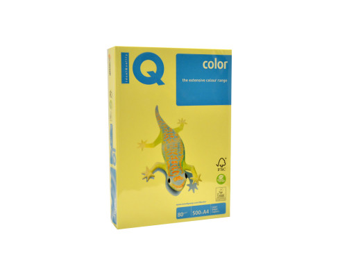 Бумага А4 бледно-желтая "IQ-Color"80g/m2, 500л,YE23