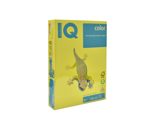 Бумага А4 лимонно-желтая "IQ-Color"80g/m2, 500л, ZG34