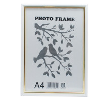 Rama foto A4 st. cu suport alb cu aur 15-01-01 CM*8382