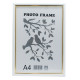 Rama foto A4 st. cu suport alb cu aur 15-01-01 CM*8382