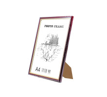 Фоторамка A4 ст.c ножкой-подставкой коричневая с золотом 15-01-03 CM*8405