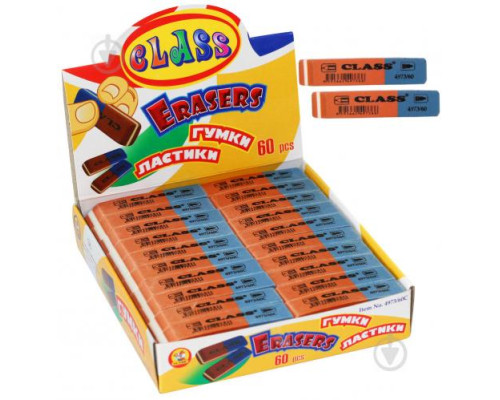 Ластик комбинированный сине-красный 4973/60, CLASS (60)