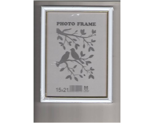 Rama foto A5 15*21cu suport alb cu aur 15-01-01 CM*9112