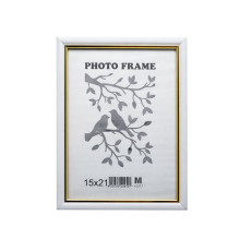 Rama foto A5 15*21cu suport alb cu aur 15-01-01 CM*9112