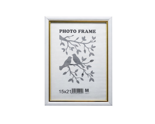 Rama foto A5 15*21cu suport alb cu aur 15-01-01 CM*9112