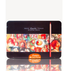 Сreioane 48 cul., cut. metal, Marco, FineArt-48TN(4/16)