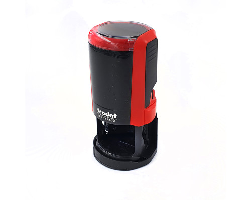 Stampila autotusanta, rotunda R30, Trodat Printy 4630, albastra, asorti