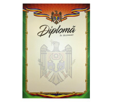 Diploma А4 cu chenar verde U03 (100)