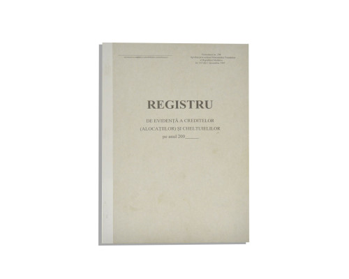 *Reg de evid creditelor si cheltuiel/96 f F-294 *Reg de evid creditelor si cheltuiel/96 f F-294
