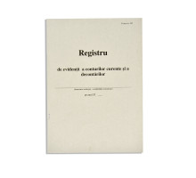 Registrul de evidenta a conturilor curente si a decontarilor F-292 48f