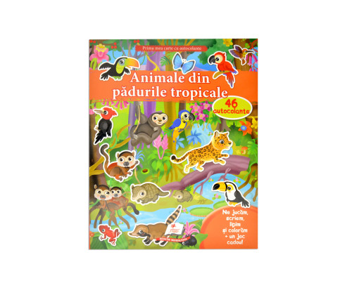 Autocolante. Animale din padurile tropicale.46 autocolante N*1000 (20Х25,5)