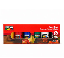 Vopsele guașe, 6 culori, 30 ml NOVA COLOR NC-113 (24)