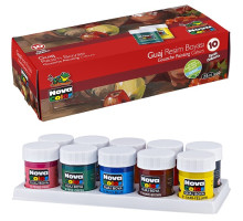 Краски гуашевые 10 цв., 30ml NOVA COLOR NC-114 (36/96)