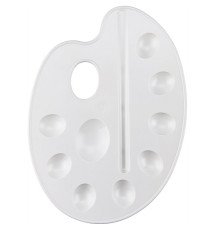 Paleta mare alba, ovala BR-215 (12/144)