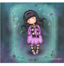 Блокнот 200*200 60л. клетка, интег."Santoro Little song" YES 151556 (3)