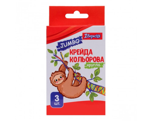 31572 Мел цветной "Zoo Land" JUMBO 3шт,1Вересня 400439