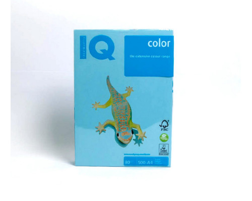 71623 Бумага А4 бледно-голубая "IQ-Color"80g/m2, 500л, OBL70
