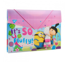 Папка пласт. на резинке A4+ (38*25см) "Minions Fluffy" YES 491684