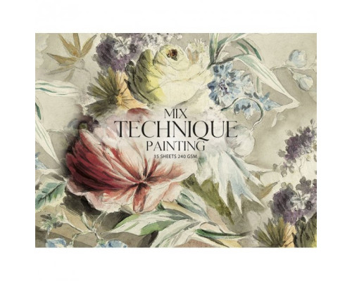 Альбом для смешанных техник рисования, A4 15л. 240гр. склейка, MUSE PB-GB-015-051 (1/88)